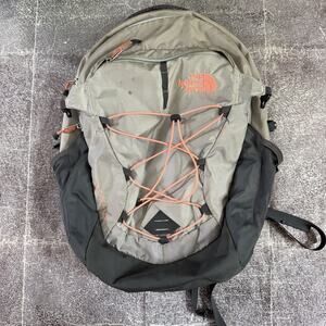 mens north face vault backpack The North Face VAULT Men's Mid Gray Dark Backpack Used